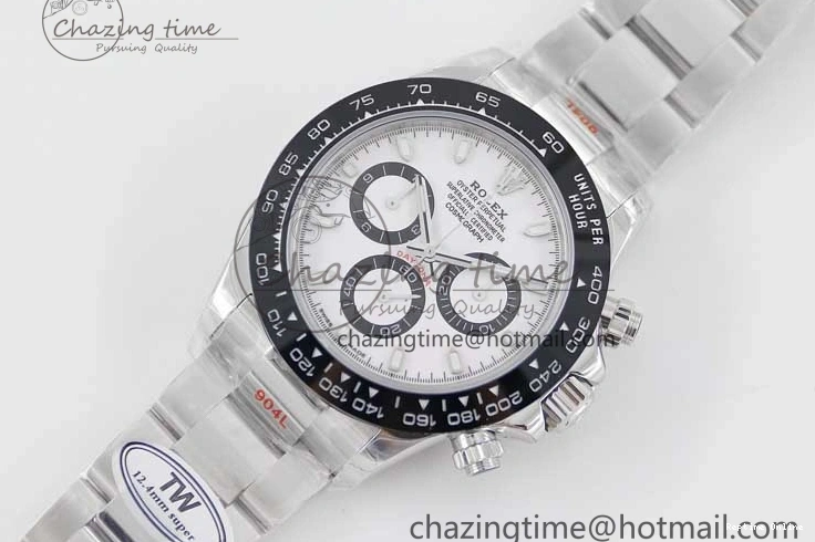 0120 ModernLook Daytona 116500 SS TWF 1:1 Best Edition 904L Steel White Dial on SS Bracelet A 2408